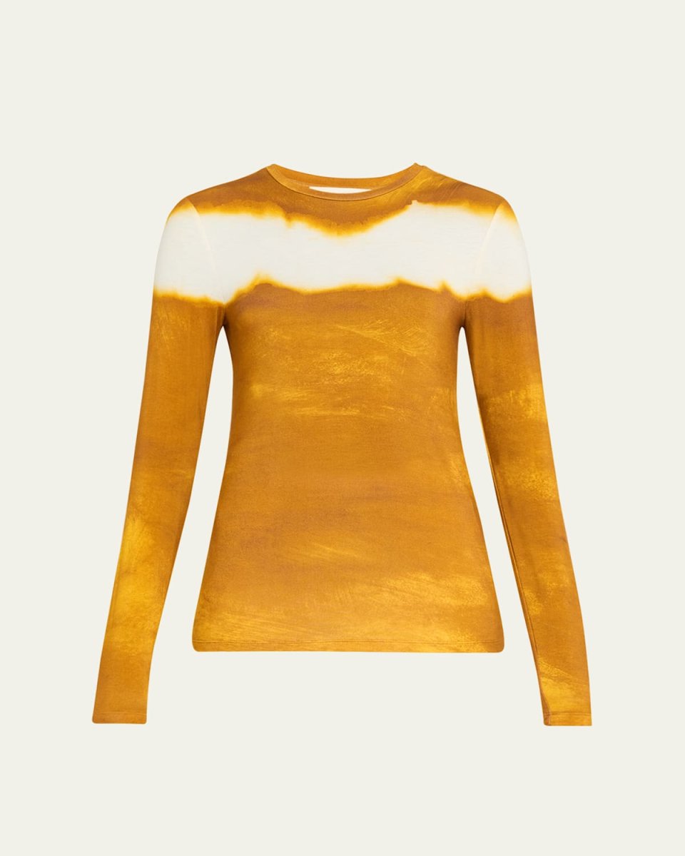 Painted Stripe Long Sleeve Jersey Top